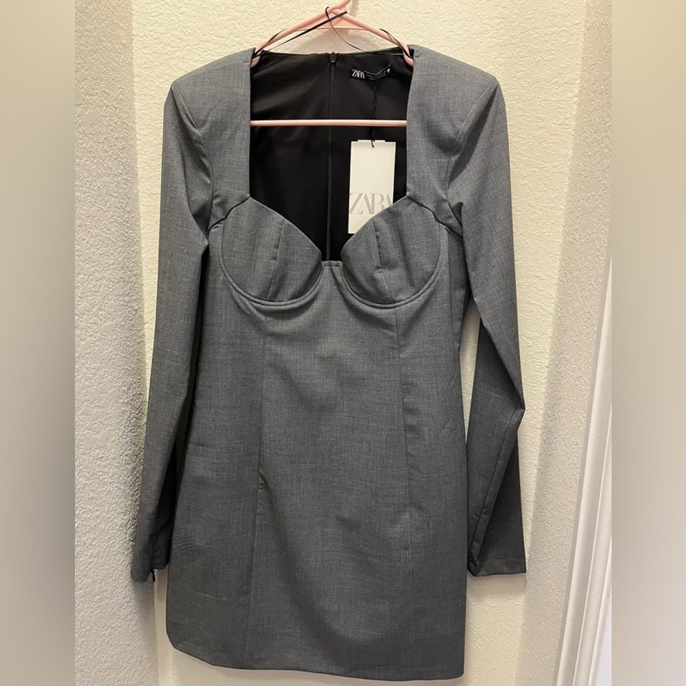 Zara, M, Gray Dress😍